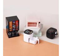 Mini Figure Casa delle Bambole Microwave Coffee Caffe Kitchen Air Fryer Toy Gift