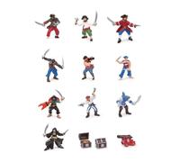 Mini Figure Pirati Corsari Set da 12, Collezione Pirati, Bambini 3+ Anni | Realistiche e dipinte a mano | gioco educativo e divertente | ottime per decorare | scoperta e stimolo | regalo originale