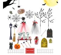 Mini Figurine Di Halloween Statuette E Figure In Miniatura Luminose | Mini Figure Luminose Di Halloween Per Il Giardino Festa Casa Cortile Villaggio E Casa Delle Bambole