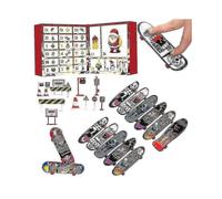 Mini Finger Skateboard Christmas Advent Calendar Gift Box 24 Days with Colorful Mini Finger Board Fingertips Movement Skate Part