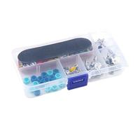 Mini Fingerboard Skateboard, Realistic Skateboard Toy Set, Finger Skateboards with Functional Trucks and Wheels, Mini Skateboards Set with Smooth Glide, Fingerboard Toy for Party Playroom Indoor