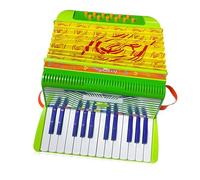 Mini fisarmonica a bottoni Mtlavishness, facile da imparare per i principianti, produce un suono piacevole, ideale per spettacoli teatrali e per esercitarsi a casa, fisarmonica a (Verde)