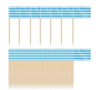 Mini Flags, Flag Toothpick, 2,56 x 0,98 x 1,38 pollici, 100 pezzi Oktoberfest Picks, Cupcake Toppers and Bavarian Food Sticks, Decorations Tooth Pick for Dining, Kitchen, Cocktail, Appetizers