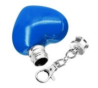 Mini Flasque Cœur Porte-clés Flacon Vin Étanche 30 ML Petite Poche Mariage Concert Voyageurs Collectionneurs Événements Sportifs Randonnée Camping Pique-Nique Plage Vacances Heart Flask Keychain Stain