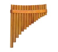 Mini flauto di Pan Flauto di Pan bambù Strumento musicale professionale in legno color for principianti Esercizio educativo Coordinazione cervello mano