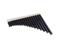 Mini flauto di Pan portatile 18 tubi Flauto di Pan professionale C portatile Strumento musicale Mini for principianti(Black-18)