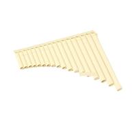Mini flauto di Pan portatile Flauto di Pan portatile in scala C con disposizione dei tasti ergonomica Musicale popolare for attività all'aperto foro(Beige-18)