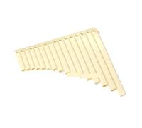 Mini flauto di Pan portatile Flauto di Pan portatile in scala C con disposizione dei tasti ergonomica Musicale popolare for attività all'aperto foro(Beige-16)