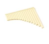 Mini flauto di Pan portatile Flauto di Pan portatile in scala C con layout ergonomico in plastica musicale popolare(Beige-18)