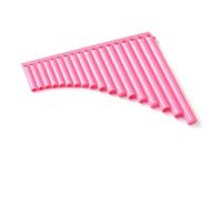 Mini flauto di Pan portatile Flauto di Pan portatile in scala C con layout ergonomico in plastica musicale popolare(Pink-18)