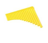 Mini flauto di Pan portatile Flauto di Pan portatile in scala C con layout ergonomico Musicale popolare for attività all'aperto foro(Yellow-18)