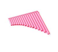 Mini flauto di Pan portatile Flauto di Pan portatile in scala C con layout ergonomico Musicale popolare for attività all'aperto foro(Pink-16)
