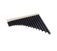Mini flauto di Pan portatile Flauto di Pan professionale a 18 tubi, flauto portatile, strumento musicale in plastica, mini(Black-18)