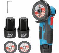 Mini Flex Smerigliatrice Doppia Batteria Portatile Litio Compatto Kit