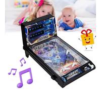 Mini flipper da tavolo a LED, gioco arcade elettronico con luci vivaci, suono, tabellone segnapunti digitale, regalo retrò for famiglie, for bambini dai 5 anni in su