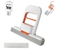 Mini Foldable Desktop Mop, Portable Mini Cleaning Mop, Wet and Dry Use Cleaning System, with Replacement Mo-p Head, Self-Squeeze, No Hand Wash, for Bathroom & Kitchen, Home Use (1PCS)