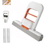Mini Foldable Desktop Mop, Portable Mini Cleaning Mop, Wet and Dry Use Cleaning System, with Replacement Mo-p Head, Self-Squeeze, No Hand Wash, for Bathroom & Kitchen, Home Use-A