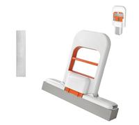 Mini Foldable Desktop Mop, Portable Self-Squeeze Sponge Cleaning Tool, for Wet Dry Small Spaces, Bathroom, Kitchen, Desktop, Glass, Living Room, Car (1Mop*1 Wash Mat)