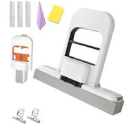 Mini Foldable Desktop Mop, Portable Self-Squeeze Sponge Minimop, Wet and Dry Use Cleaning Kit, Car Cleaning tool for Small Spaces, Bathroom, Kitchen, Desktop, Glass, Living Room, Car (B)