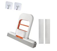 Mini Foldable Desktop Mop, Sponge Mop for Floor Cleaning Squeeze, Wet and Dry Use Cleaning System, Replaceable Head for Bathroom, Kitchen, Desktop, Glass, Living Room, Car (B)