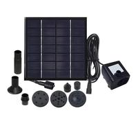 Mini fontana solare per giardini con pompa compatta e ugelli multi-spray, alimentato a pannello solare, accento da cortile esterno, forte flusso d'acqua e sollevamento