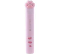 Mini forbici da cancelleria, in acciaio inox, multifunzione, pieghevoli, a forma di zampa di gatto, colore rosa