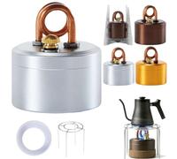 Mini fornello ad alcol - Mini bruciatore portatile ad alta potenza per esterni e stufa ad alcool, 2026 nuovo leggero alluminio fornello da campeggio con supporto stabile per zaino in spalla