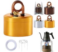 Mini fornello ad alcol - Mini bruciatore portatile ad alta potenza per esterni e stufa ad alcool, 2026 nuovo leggero alluminio fornello da campeggio con supporto stabile per zaino in spalla