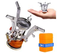 Mini Fornello Da Campeggio Fornello A Cartuccia Gas Pieghevole + Cartucce Di Gas