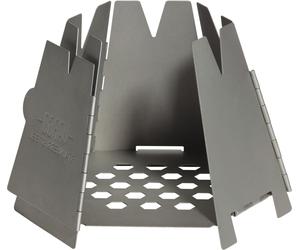 Mini fornello da esterno a legna vargo hexagon in acciaio inox