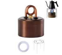 Mini fornello portatile ad alta potenza 2026 per esterni e stufa ad alcol, mini fornello da campeggio ad alcool, bruciatore leggero in ottone e alluminio con supporto, antivento riscaldamento più