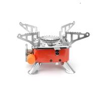 Mini fornello quadrato da esterno Fornello a gas pieghevole portatile Carta campeggio Utensile cucina Pentole viaggio ultraleggere for l'escursionismo Pesca