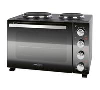Mini forno ProfiCook con piastre di cottura e girarrosto | 32 litri | Ventilato, calore superiore, calore inferiore | Cottura e cottura al forno contemporanee | Mini forno ventilato | PC-KK 1302