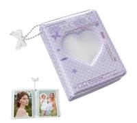 Mini Foto Album Photocard Binder Photocard Holder Book - Organizzatore di carte di design coreano da 3 pollici | Cartella di collezione di stelle Polaroid | Custode di immagini compatte | Trading