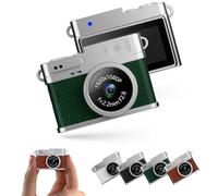 Mini fotocamera 1080P, portachiavi Videoregistratore digitale HD, portatile, piccola fotocamera nostalgia retrò, micro videocamera per foto e video da viaggio (verde senza scheda di memoria)