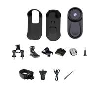 Mini fotocamera da 1080p, indossabile, compatta, per vlogging, con grandangolo di 120° e lunga durata della batteria, per sport, lavoro, viaggi, colore nero