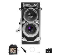 Mini fotocamera digitale vintage, video FHD 1080p, autofocus da 12 MP, fotocamera digitale punta e scatta con scheda da 16 GB, piccola fotocamera compatta per vlogging per principianti, adolescenti,