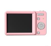 Mini fotocamera mirrorless realizzata in materiale ABS, ideale per l'uso quotidiano e narrazione creativa in nero (rosa)