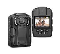 Mini fotocamera per il corpo, Fotocamera indossata dal corpo Traccia GPS 4K supportata 14 ~ 16 ore di registrazione video Fotocamera da 128 GB IP67 impermeabile montata sul corpo con visione notturna