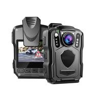 Mini fotocamera per il corpo, Mini telecamera M5 4200MAH Batteria 15 ore di registrazione Telecamera for corpo di polizia HD 1440P Videocamera di sicurezza con angolo di 170° 128G per le forze dell'or