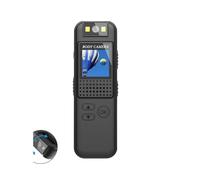 Mini fotocamera per il corpo, Mini videocamera Full HD 1080P for visione notturna Piccola videocamera wireless for corpo Micro videoregistratore vocale con 180 Len rotante Indossabile Bodycam per le f