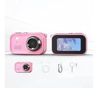 Mini fotocamera portachiavi con video 1080p a 30 fps, fotocamera digitale con display a colori da 1,47 pollici, cinque filtri creativi, videoregistratore portatile per uso esterno (rosso)