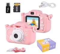 Mini fotocamera X8 Fotocamera digitale 1080P Videocamera 20MP Dual Lens Schermo IPS da 2.0 pollici Batteria incorporata Carino P Cornici Giochi interessanti con scheda di memoria da 32 GB Lettore di