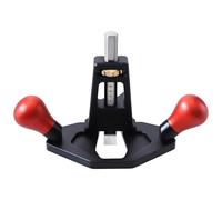 Mini fresa per legno, piccola fresa per legno, con manico rosso, antiscivolo, profondità e calibro, lama regolabile da 12 mm per scanalatura, rifilatura, falegnameria, pulizia