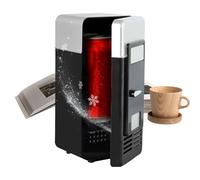 Mini Fridge - ABS e elettronico, 7,68 x 3,74 x 3,74 in Beverage Refrigerator USB-Powered Cooler e Warmer | Design portatile Dual-Function Storage, Compact Small Fridge per Dorm Room, Bedroom