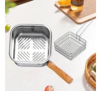 Mini Friggitrice Pentola Pentola di Cottura Comoda Maniglia Multifunzionale