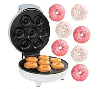 Mini friggitrice per ciambelle, superficie antiaderente elettrica che realizza 7 piccole ciambelle, per decorare, glassare e guarnire la propria dolce colazione, attività di cucina unica per adulti, r