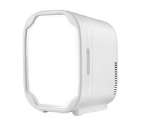 Mini Frigo 8 Litri Beauty Trucco Specchio Frigoriferi Portatile 2 in 1 Cibo Che Riscalda Il Dispositivo di Raffreddamento con Luce LED per La Cura della Pelle E Cosmetici AC + DC (Color : White)