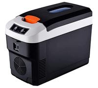 Mini frigo congelatore 10L Frigorifero portatile nero DC 12V/AC 220V Scatola frigo elettrica e custodia riscaldante per camper, veicolo, auto, camion, camper, barca, SUV, furgone