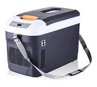 Mini frigo congelatore 22L Frigorifero portatile nero DC 12V/AC 220V Frigorifero elettrico e custodia riscaldante per camper, veicolo, auto, camion, camper, barca, SUV, viaggi su strada, Nero